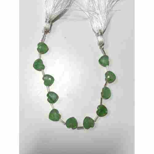 Green Aventurine heart beads