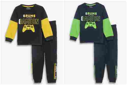 BRUMS BOYS BLACK OUTER WEAR SETS SWEATSHIRT AND JOGGER