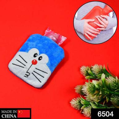 DOREMON SMALL HOT WATER BAG WITH COVER FOR PAIN RELIEF NECK SHOULDER PAIN AND HAND FEET WARMER MENSTRUAL CRAMPS (6504)