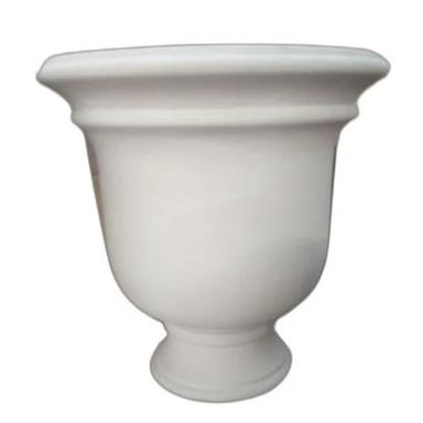 White Stone Flower Pot Bottom Diameter: 45X30X15 Cm Lxwxh  Centimeter (Cm)