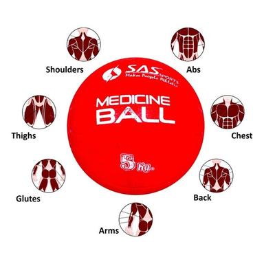 SAS SPORTS Agility Rubber Medicine Ball 5 KG