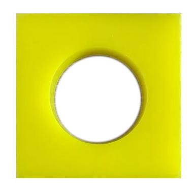 Yellow Rectangular Polyurethane Pu Pad