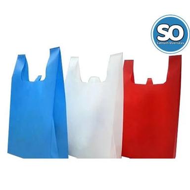 With Handle W Cut 60 Gsm White Non Woven Bag