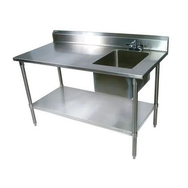 Hotel Stainless Steel Sink Table Application: Industrial