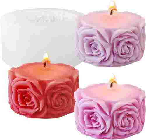 Rose Design Candle Moulds
