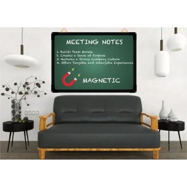 Resin Coated Steel Surface Non Magnetic Green Chalk Writing Board