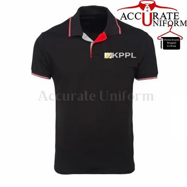 Black Promotional Polo Neck T Shirts