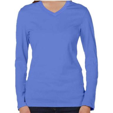 Women Plain Cotton Full Sleeve Tshirt