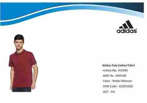 Adidas t-shirt cotton poly tipping