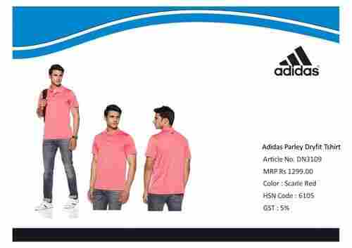 Adidas t-shirt polo neck dry fit