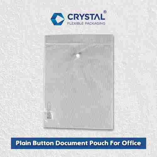 Plain Button Document Pouch For Office