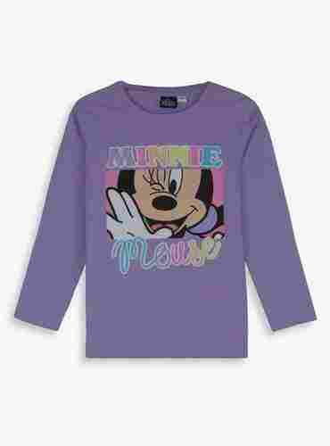 MINNIE MOUSE GIRLS LONG SLEEVE PRINTED T SHIRT
