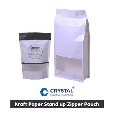 Customize Kraft Paper Stand Up Zipper Pouch