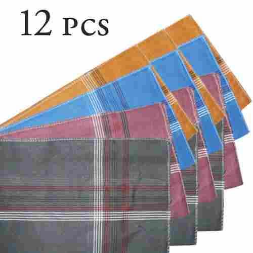 MEN'S KING SIZE FORMAL HANDKERCHIEFS FOR OFFICE USE - PACK OF 12 (1532)