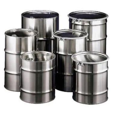 Silver Industrial Stainless Steel Barrels