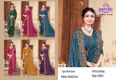 Shimmer Silk Elegant Work Saree For Wedding Reception-16841