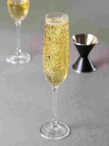 Bohemia Crystal Viola Waterfall Champagne Flute Glass Set 190ml Set of 6 Transparent