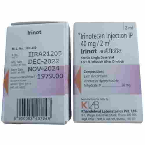 40 mg- 2 ml Irinotecan Injection IP