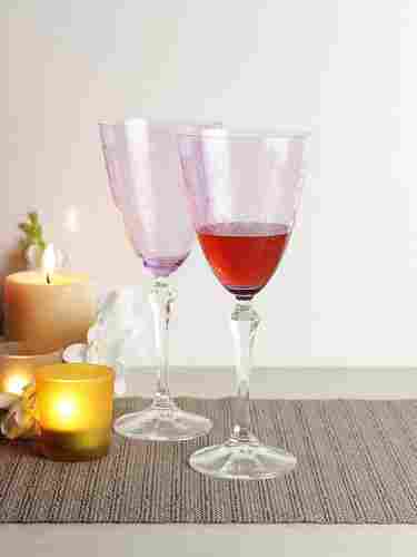 bohemia-crystal Eliezabeth Pantograph Red Wine Glass Set 350ml Set of 6 Purple