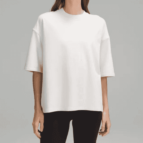 Oversized French Terry T-Shirt for women