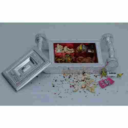 Gifting Silver Plated Dry Fruit Box
