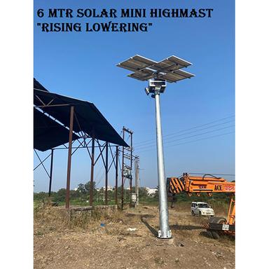 Sliver 6 Mtr Solar Mini Highmast Light