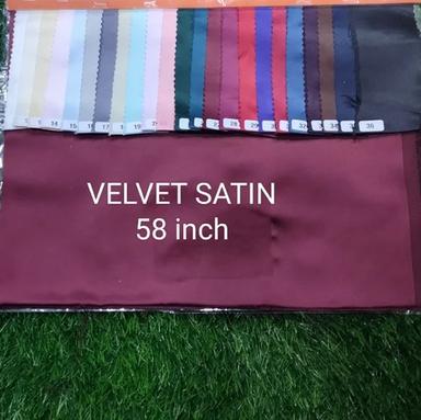 All Colors Available Velvet Satin Fabric
