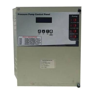 Three Phase Pressure Pump Control Panel Base Material: Mild Steel