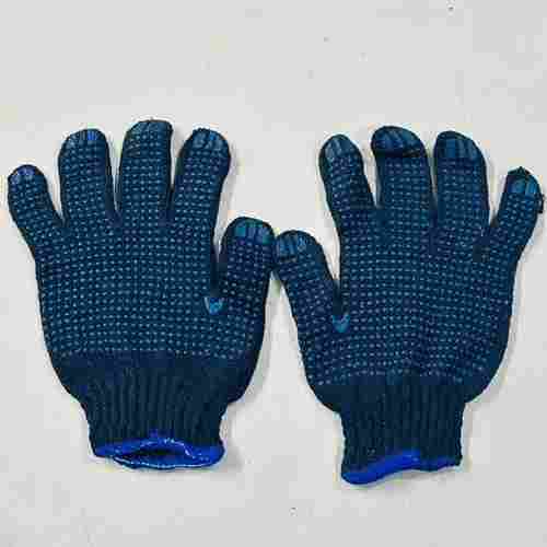 PVC Dotted Blue Safety Gloves