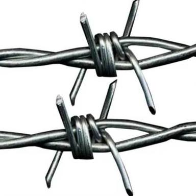 Silver Galvanized Iron Barbed Wire