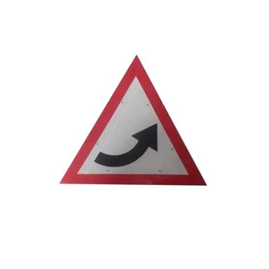 Safety Triangular Warning Sign Board Body Material: Plastic