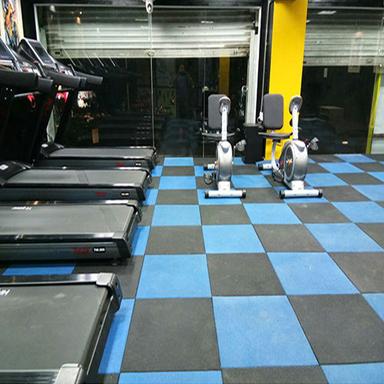 Grey Gym Rubber Floor Tile