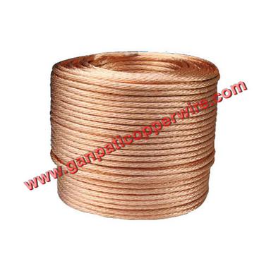 Brown Industrial Bare Stranded Copper Wire Ropes
