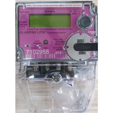 Transparent Genus Kwh Energy Meter Single Phase 6 Lowpan Lprf Meter