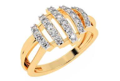 Five Strap Design Diamond Ring