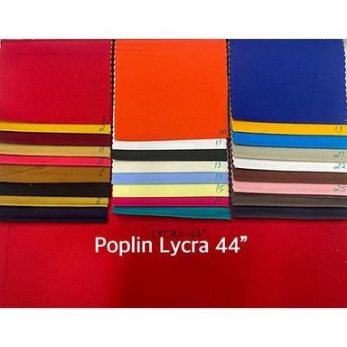 Light In Weight 44 Inch Poplin Lycra Fabric