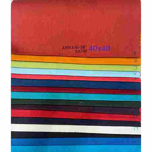 40x40 58 Inch Armani Plain Satin Fabric