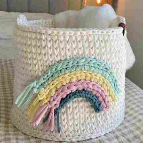 Cotton Hand Knitted Storage  Basket