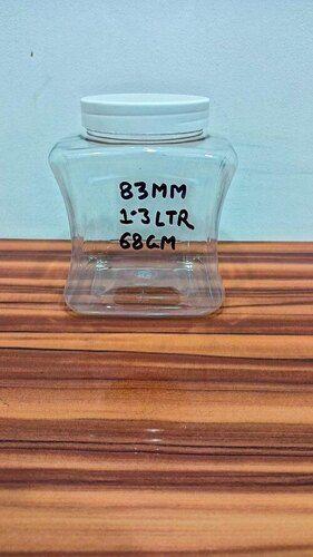 Transparent 1.2 Ltr Crystal Jar
