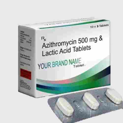 Azithromycin 500 mg And Lactic Acid Tablets