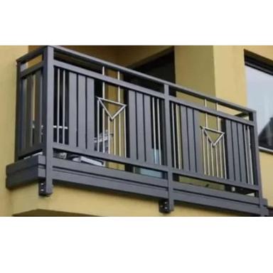 Brown Mild Steel Window Grill Balcony Railing