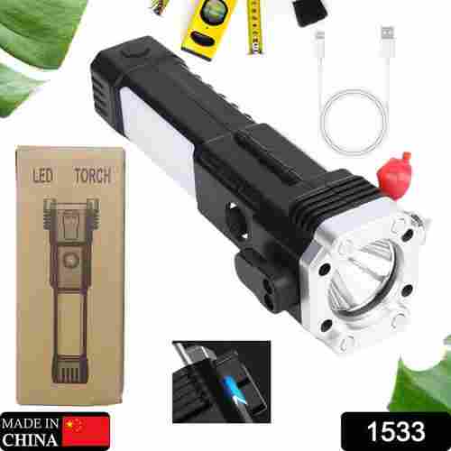 PORTABLE 3W RECHARGEABLE TORCH LED FLASHLIGHT LONG DISTANCE BEAM RANGE