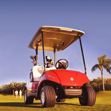 Red Portable Golf Club Cart