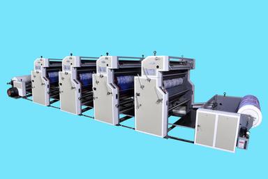 Automatic Four Color Roll To Roll Non Woven And Paper Printing Machine