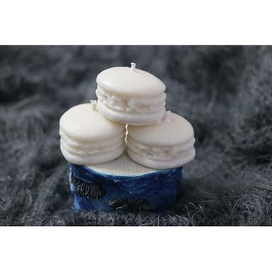 White Macrons Wax Scented Candle