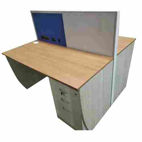 Rectangular Wooden Office Workstation With 3 Drawer Pedestal