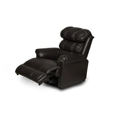 Polished Black Recliner Sofa Chair