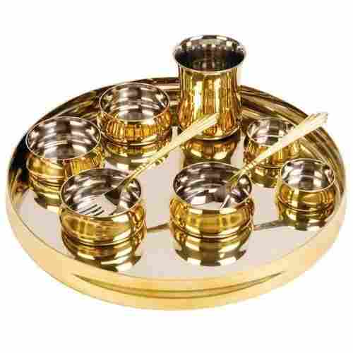 Sovereign Brass Gold Thali Set