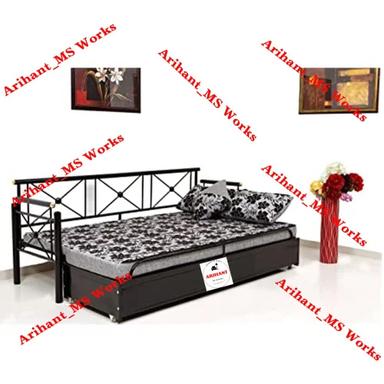 Black Metal Sofa Cum Bed