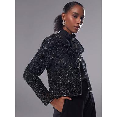 Different Available Ladies High Fashion Hand Beaded Jacket